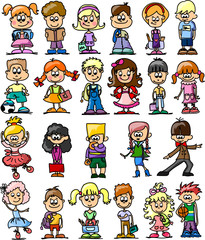 Смазливая счастливые дети мультфильм