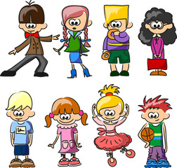 Смазливая счастливые дети мультфильм