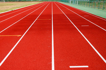 Running tracks of athletics