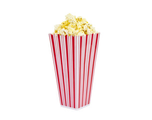 Fresh Popcorn with No Text Container Isolated