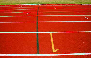 Running tracks of athletics