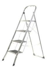 metal ladder isolated on white