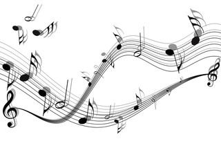 Musical vector background