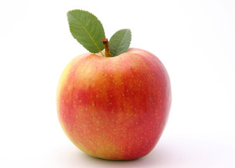 Fototapeta na wymiar Soczyste jabłko na białym tle