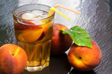 peach iced tea