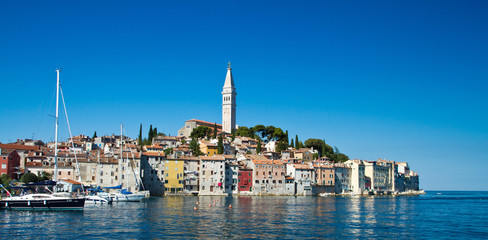 vista panoramica di Rovigno, Croazia