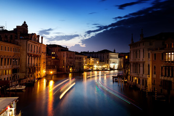 Obraz premium Grand Canal in Venice, Italy at sunset
