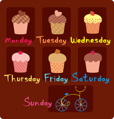 Sweet schedule for the week