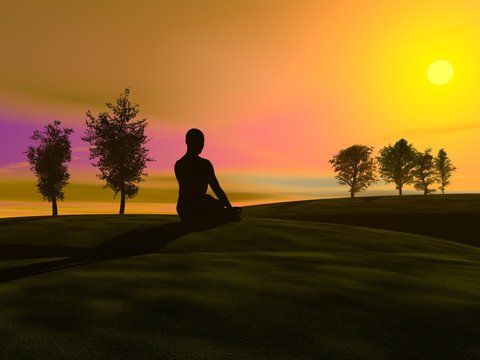 Sunset meditation