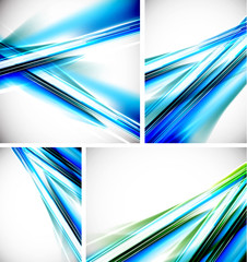 Vector blue line backgrounds