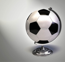 soccer ball as globe - 43616905