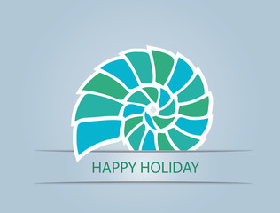 abstract background with shell