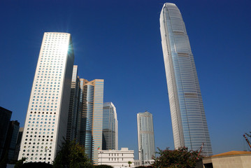 Fototapeta na wymiar Skyscrapers, Central, Hongkong
