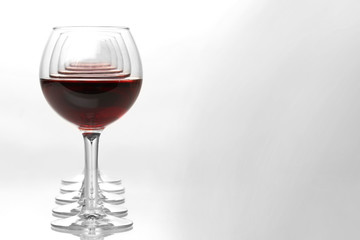 Wineglasses isolated on white