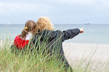 Familie am Meer