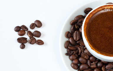 Coffee and beans