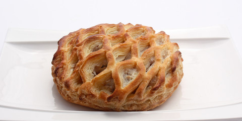 Feuilleté jambon -champignons