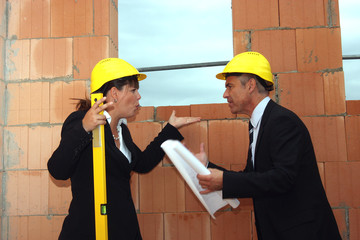 Streit auf der Baustelle