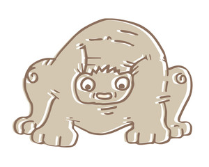 Cartoon fat animal