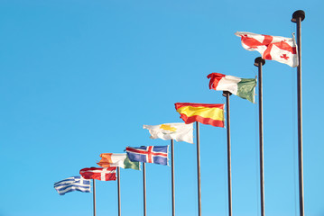 European flags