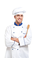 Chef isolated on white
