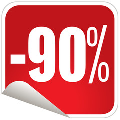 Button - Preisnachlaß 90%