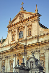 Church of Saints Peter and Paul in the Old Town district of Krak - obrazy, fototapety, plakaty