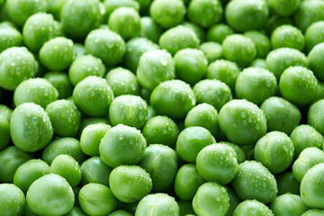 green peas background