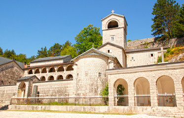 Fototapeta na wymiar Prawosławny klasztor w Cetinje, Czarnogóra