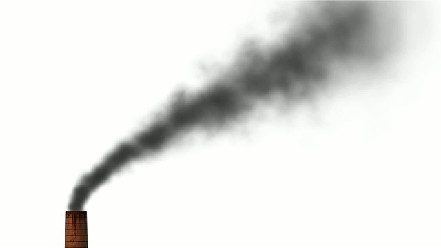 Looped animation of smokestack