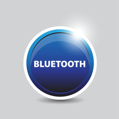 Bluetooth button blue