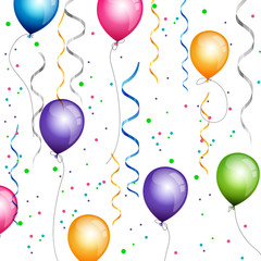 Vector Background with Balloons