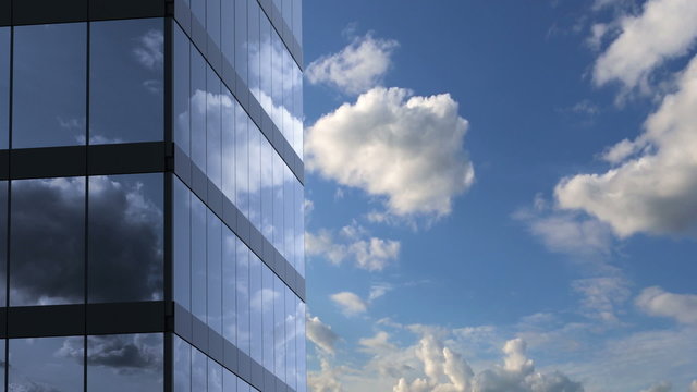 business background, skyscraper and sky