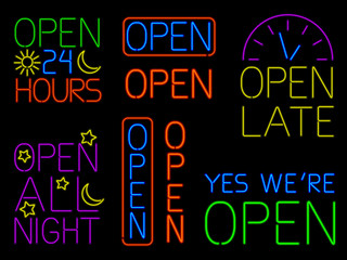 Neon Open Signs