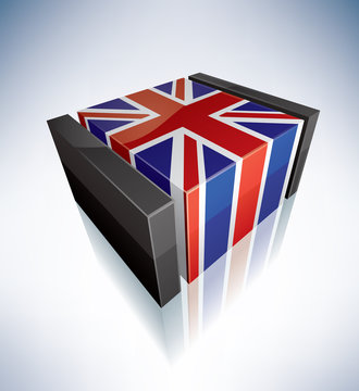 3D flag of Great Britain