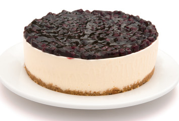 round cheese cakes with clipping path