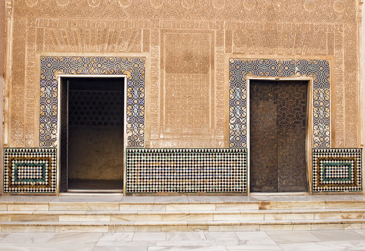 Moorish Doors at Alhambra Palace - Granada, Spain