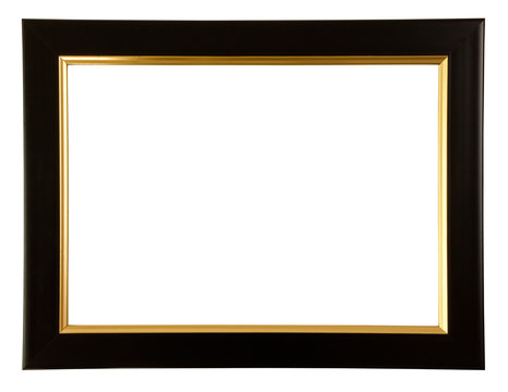 Gold and black color frame