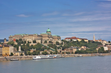 Fototapeta na wymiar National gallery in the Buda part of Budapest