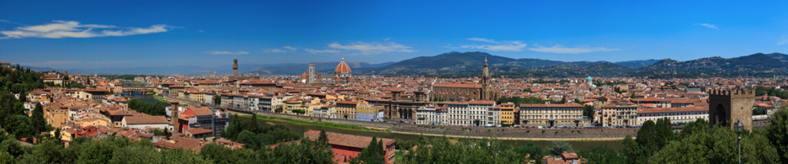 Fototapeta na wymiar Panoramiczny widok z Florencji