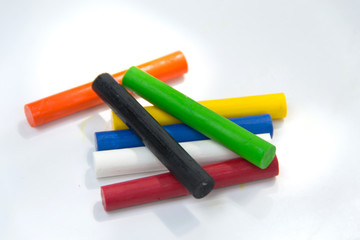 Fototapeta premium New Wax crayons