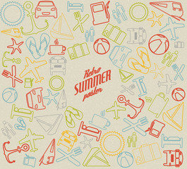 Vector summer pattern / background