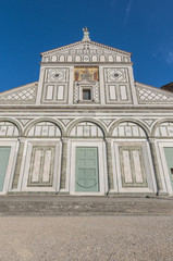 Fototapeta na wymiar San Miniato al Monte bazylika we Florencji, Włochy.