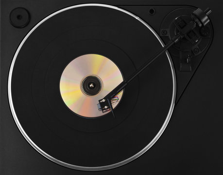 Turntable with CD