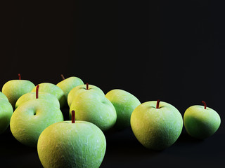 many green apples