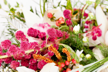 flowers in the basket