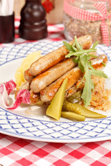 sausages with cabbage