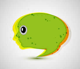 Vector abstract background. Creative face. Eps 10