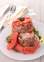 stuffed vegetable with meat