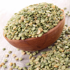 raw split pea